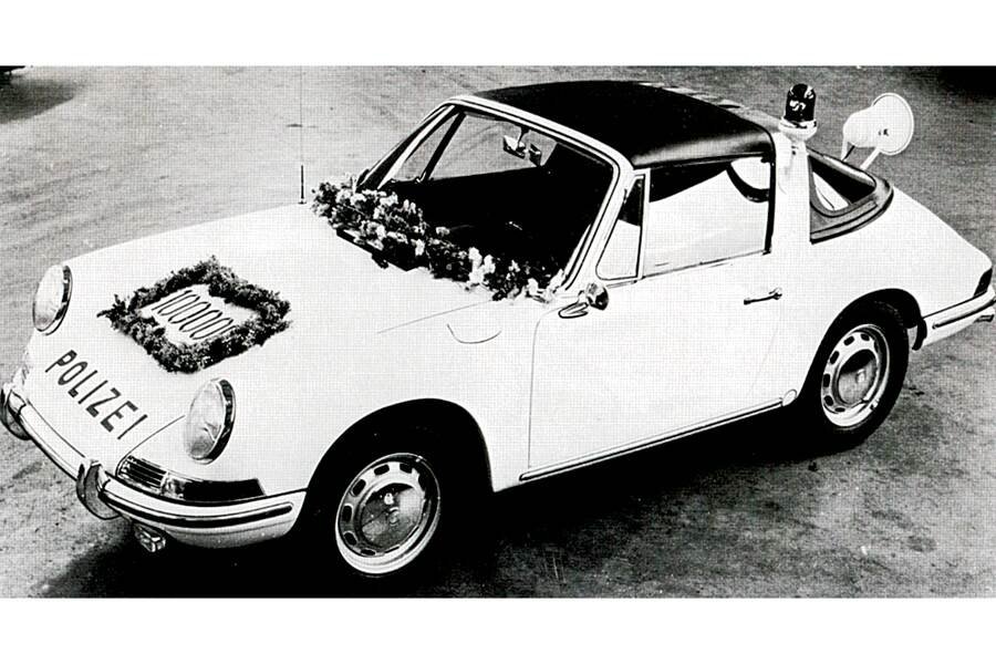 Porsche Targa 1966 número 1000 policia Alemã